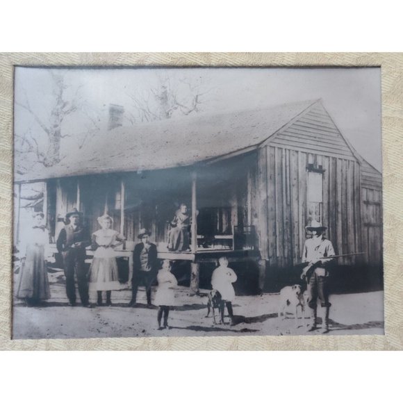 Antique C. 1868 Old Family Photo Tinsley Home Allen Graves County Kentucky KY - Picture 1 of 10